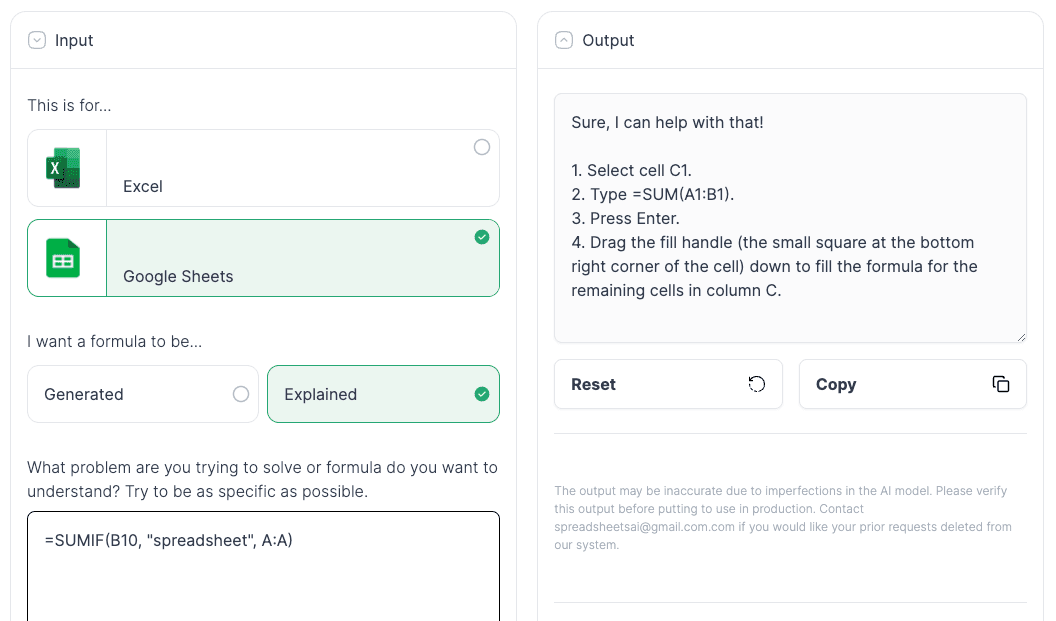 Let the AI help you understand complex formulas in seconds.